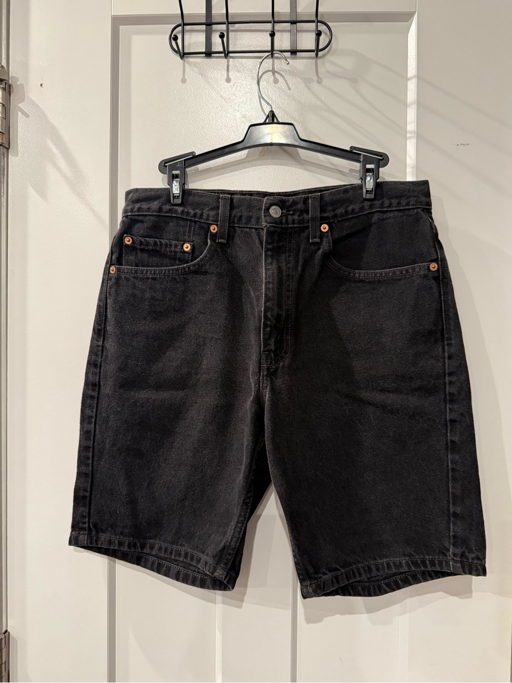 Levi's Black Denim Shorts - Classic Five-Pocket Style